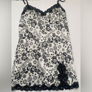 2011 Victoria’s Secret black and white floral slip dress